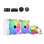 SAMA SI240 White Liquid Cooler 240mm AIO Radiator Addressable RGB PWM Fan CPU cooler for Intel AMD PC Case