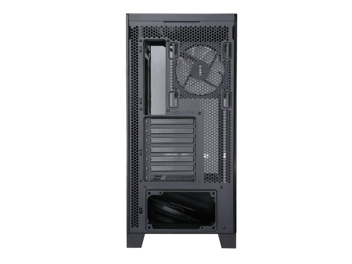 ⁦Sama Neview 2351 Black Dual USB3.0 and Type C Tempered Glass ATX Mid Tower⁩ - الصورة ⁦7⁩