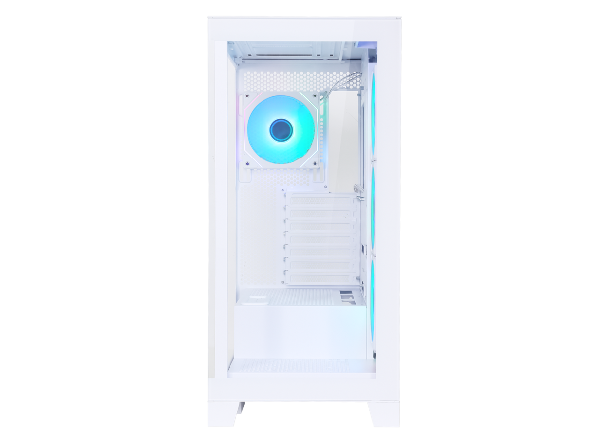 ⁦Sama Neview 2351 White Dual USB3.0 and Type C Tempered Glass ATX Mid Tower⁩ - الصورة ⁦2⁩