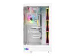 ⁦Sama 3021-White Dual USB3.0 and Type C Tempered Glass ATX Full Tower⁩ - الصورة ⁦2⁩