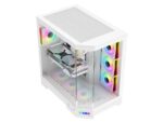 ⁦Sama 3021-White Dual USB3.0 and Type C Tempered Glass ATX Full Tower⁩ - الصورة ⁦4⁩
