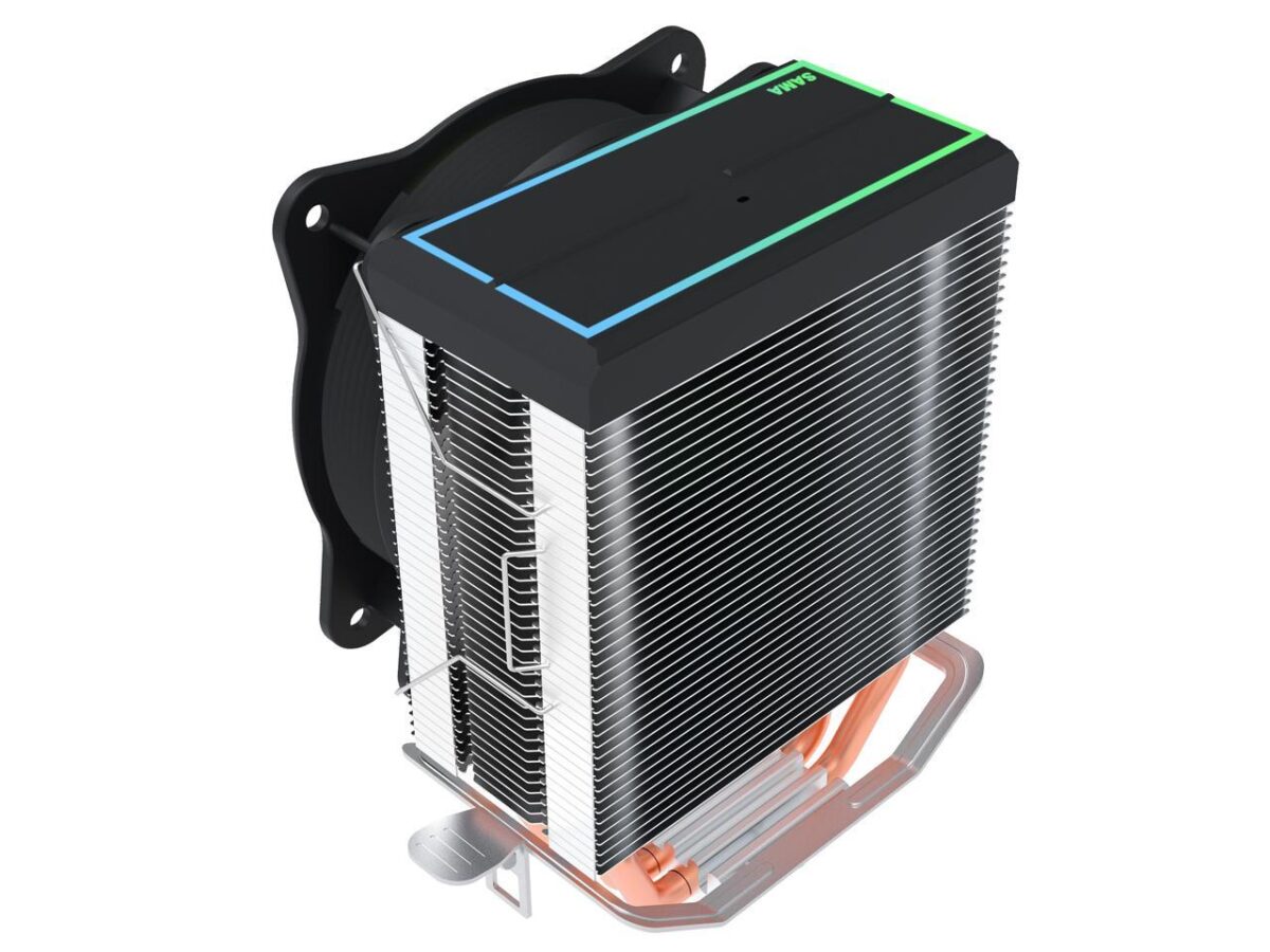 ⁦SAMA KA450D RGB CPU Air Cooler 9cm PWM Fan 4 Copper Heat Pipes For AMDIntel⁩ - الصورة ⁦3⁩