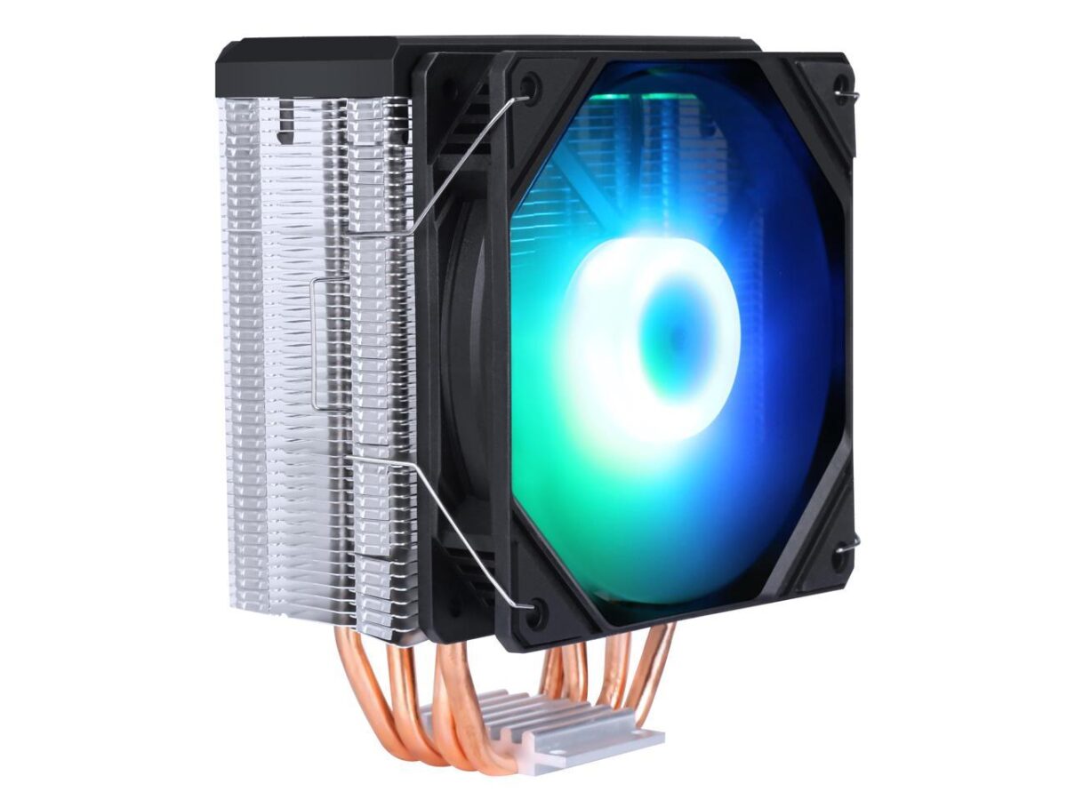 ⁦SAMA KA400D RGB CPU Air Cooler with 12cm PWM Fan,4 Copper Heat Pipes For AMDIntel⁩ - الصورة ⁦7⁩