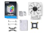 ⁦SAMA KA400I CPU Air Cooler 4 Heat Copper Pipe 120mm Cooling Fan Addressable RGB Aluminum⁩ - الصورة ⁦4⁩