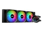 ⁦SAMA T360 Black liquid Cooler 360mm ARGB AIO Radiator LCD Temperature Display Screen CPU⁩ - الصورة ⁦2⁩