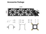 ⁦SAMA T360 White liquid Cooler 360mm ARGB AIO Radiator LCD Temperature Display Screen CPU⁩ - الصورة ⁦4⁩