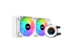 ⁦SAMA T240 White liquid Cooler 360mm ARGB AIO Radiator LCD Temperature Display Screen CPU Cooler with⁩ - الصورة ⁦3⁩