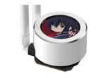⁦SAMA SM360 White liquid Cooler 360mm ARGB AIO Radiator LCD Video Temperature Display Screen⁩ - الصورة ⁦3⁩