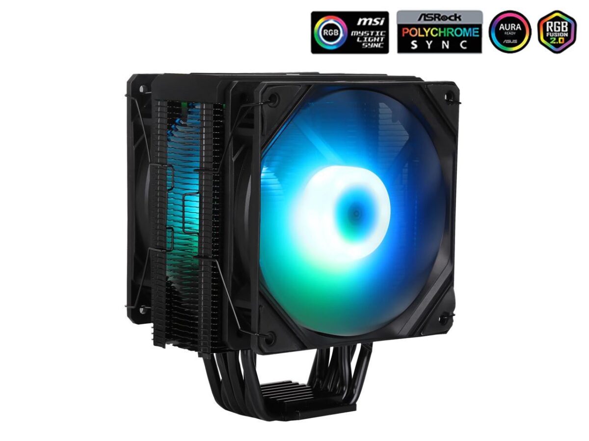 ⁦SAMA KA600D ARGB CPU Air Cooler 150MM Fan with 6 Copper Heat Pipes Air Cooling⁩ - الصورة ⁦8⁩