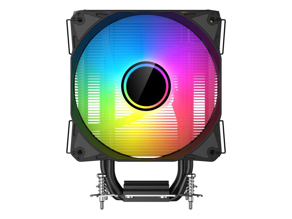 ⁦SAMA KA400I CPU Air Cooler 4 Heat Copper Pipe 120mm Cooling Fan Addressable RGB Aluminum⁩ - الصورة ⁦6⁩