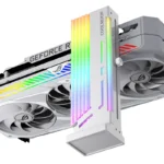 ⁦COOLMOON GH2 Vertical GPU Support Bracket Colorful 5V A-RGB⁩ - الصورة ⁦7⁩