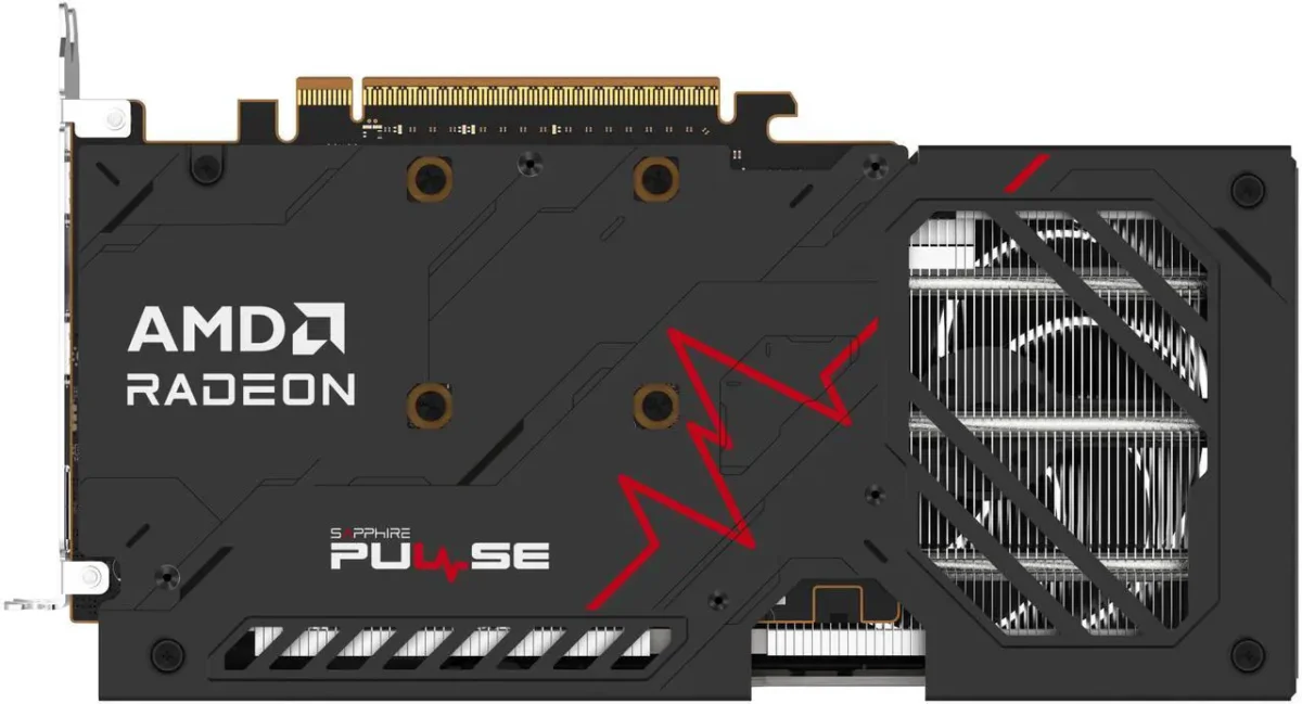 ⁦Sapphire PULSE AMD Radeon RX 9060 XT OC Dual 8GB GPU⁩ - الصورة ⁦2⁩