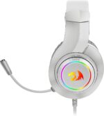 ⁦Redragon H260 Hylas RGB White, Gaming Headphones with Microphone, Circumaural Pads⁩ - الصورة ⁦3⁩