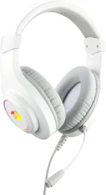 ⁦Redragon H260 Hylas RGB White, Gaming Headphones with Microphone, Circumaural Pads⁩ - الصورة ⁦4⁩