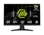 ⁦MSI MAG 244F, 24" Gaming Monitor, 1920 x1080 (FHD), Rapid IPS, 200Hz, 0.5ms, FreeSync Premium, HDR Ready, AI Vision, HDMI, Displayport, Tilt, Black⁩ - الصورة ⁦2⁩