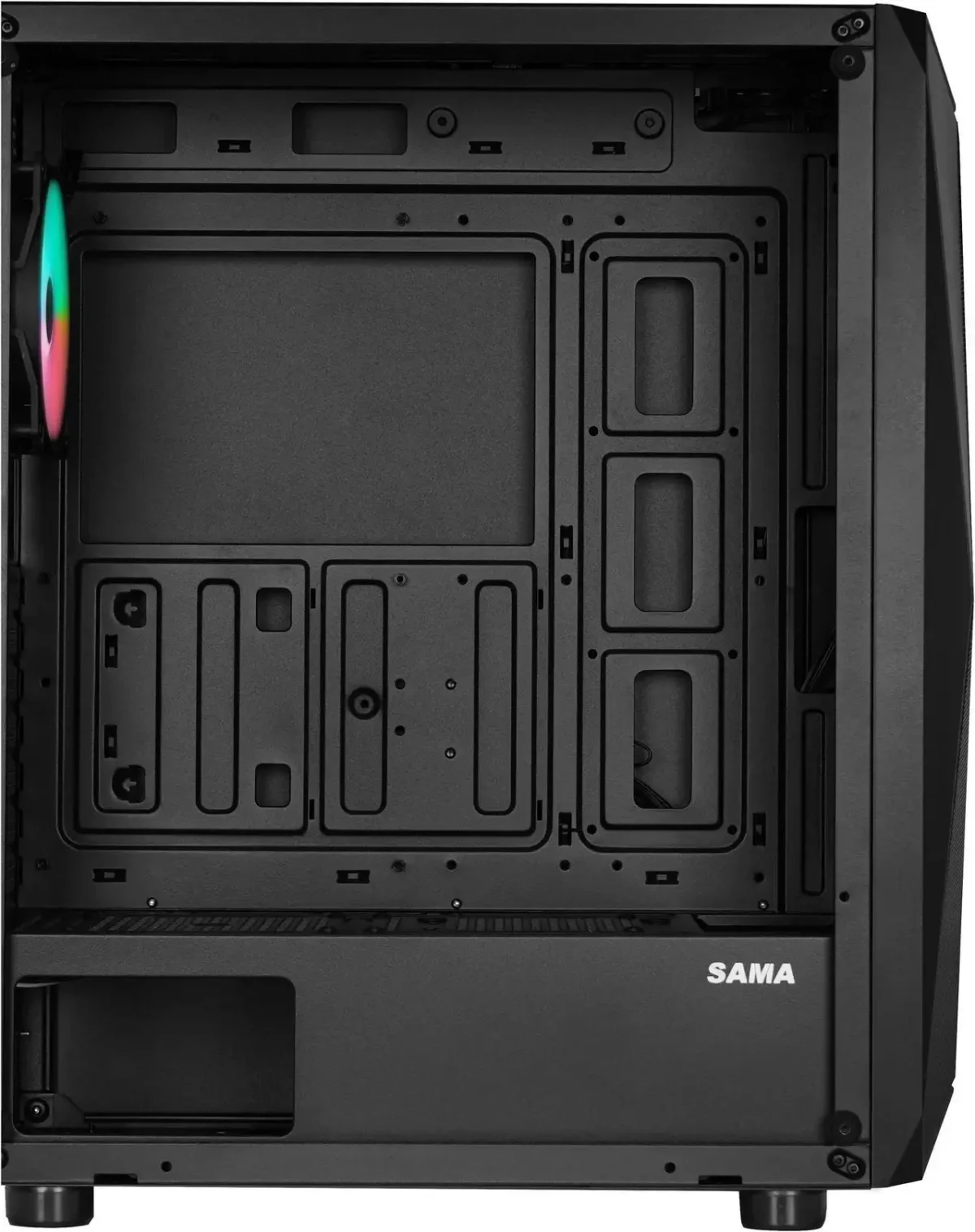 ⁦Sama 3313 ATX Tower Gaming Case with 4x120mm ARGB Fans⁩ - الصورة ⁦3⁩