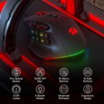⁦Redragon M811 Aatrox MMO Gaming Mouse, 15 Programmable Buttons Wired RGB Mouse w/Ergonomic Natural Grip Build, 10 Side Macro Keys, Software Supports DIY Keybinds & Backlit⁩ - الصورة ⁦4⁩