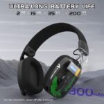 ⁦ATTACK SHARK L90 Foldable RGB Ultra-Light Tri-Mode Gaming Headset⁩ - الصورة ⁦3⁩