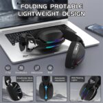 ⁦ATTACK SHARK L90 Foldable RGB Ultra-Light Tri-Mode Gaming Headset⁩ - الصورة ⁦4⁩