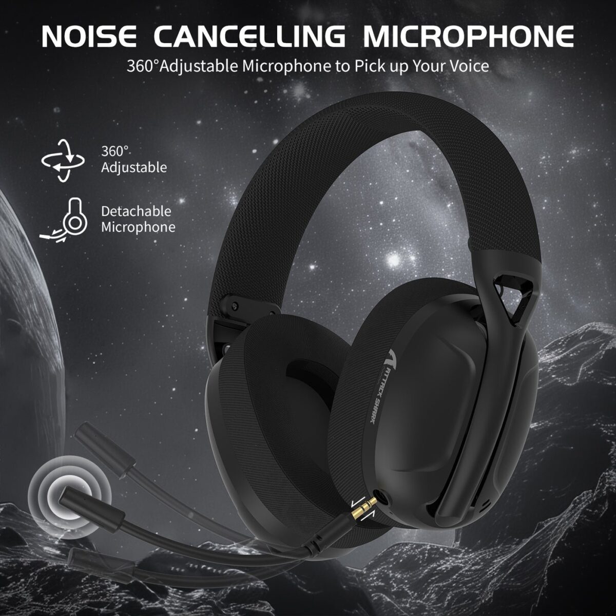 ⁦ATTACK SHARK L80 Ultra-Light Tri-Mode Gaming Headset⁩ - الصورة ⁦4⁩